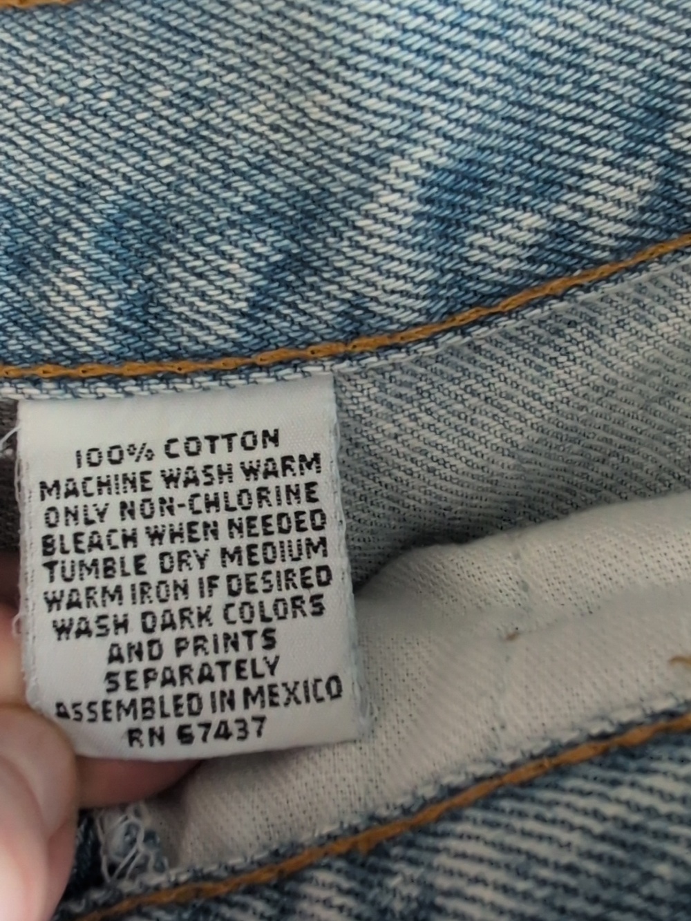 Vintage Bonjour Light Blue Distressed High-Waist Women's Jeans Size 8-10 - Picture 8 of 11
